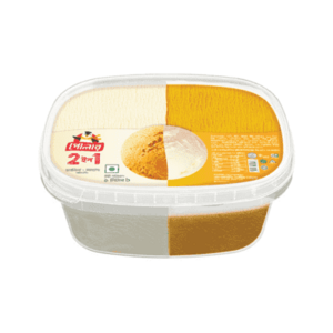Polar ice cream 2 in 1 vanilla+Mango 
